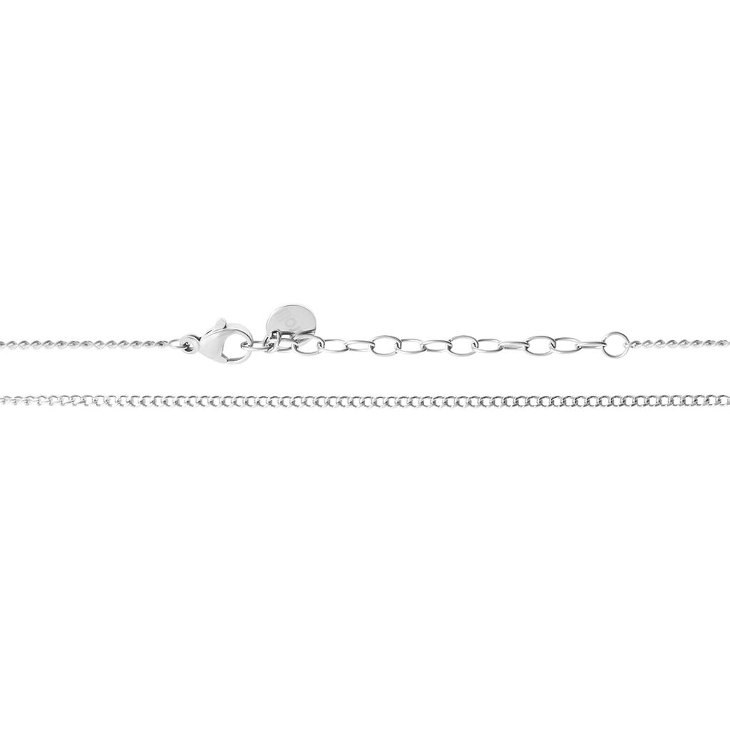 Collana Man Code Acciaio Bicolore Bianco / Nero Cubic Zirconia - Collane Uomo | Stroili