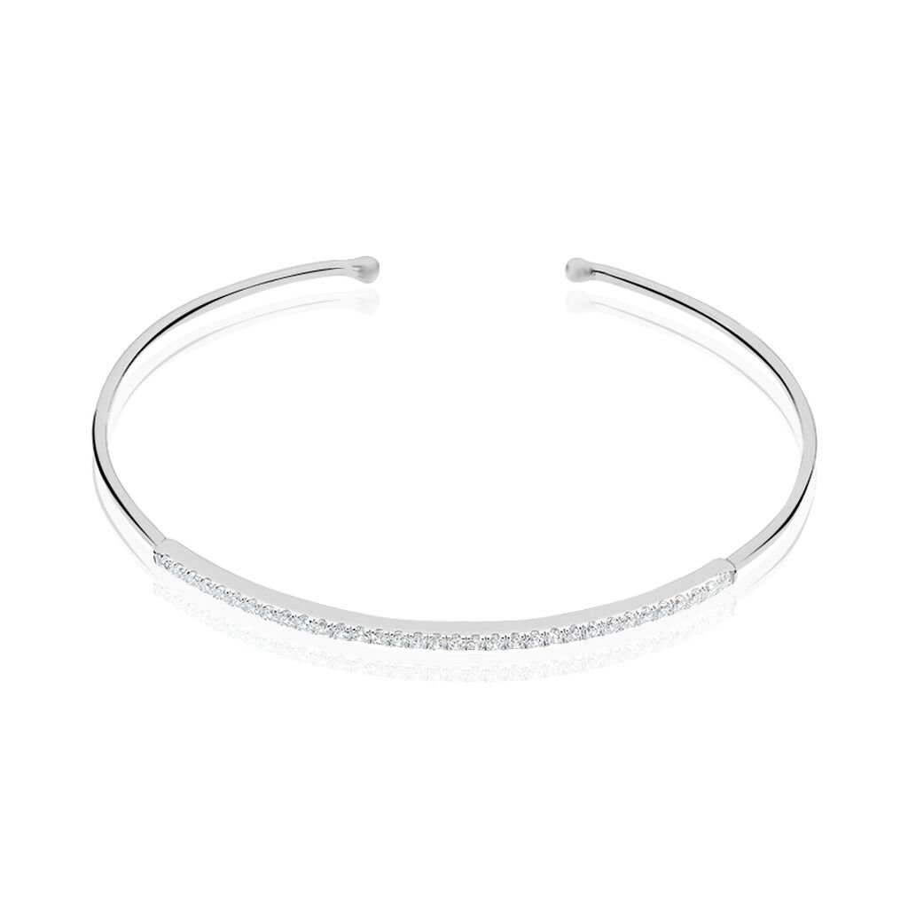 Bangle Silver Elegance Argento Rodiato Cubic Zirconia