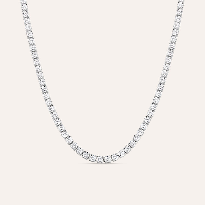 Catenina Love Beats Argento Rodiato Cubic Zirconia - Collane Catena Unisex | Stroili