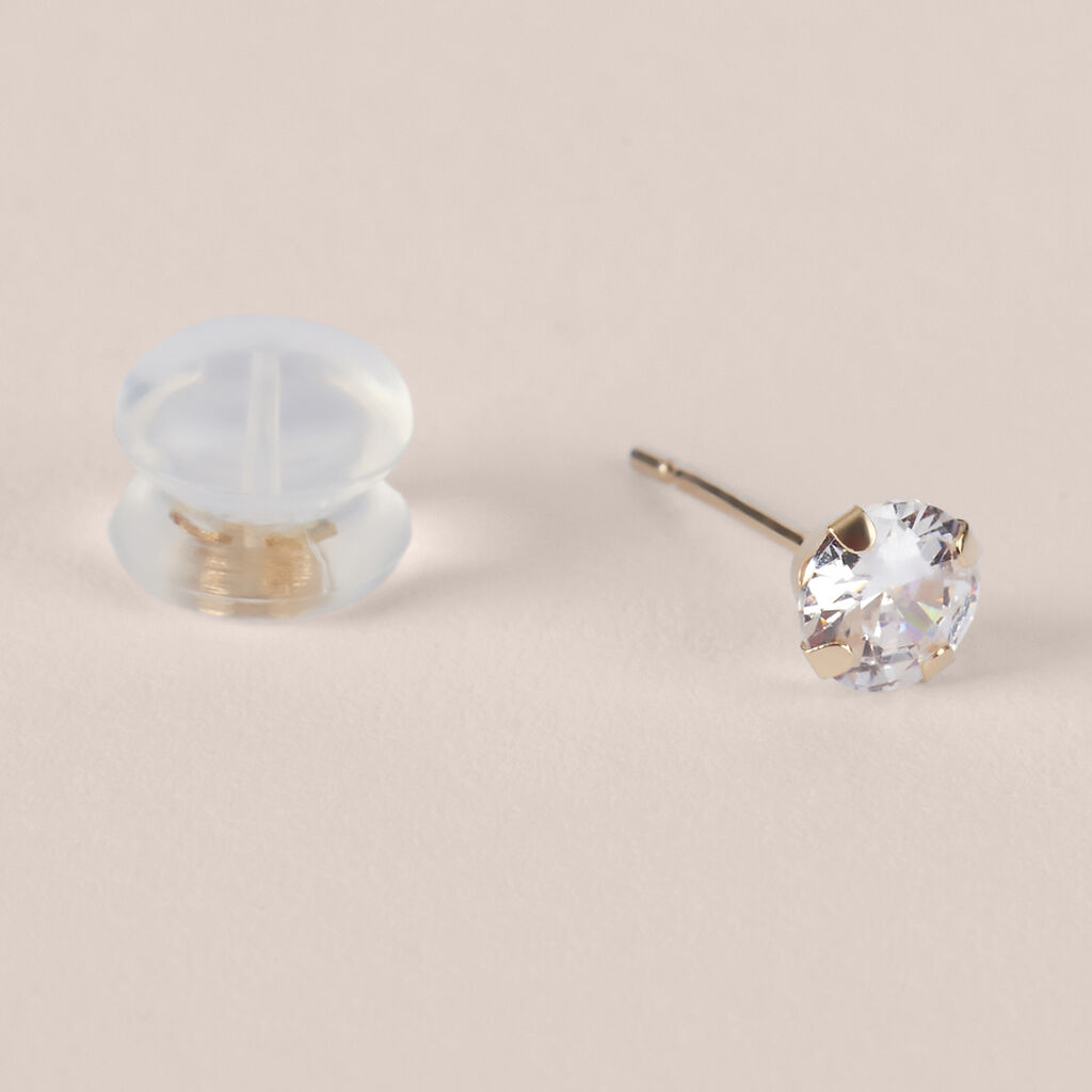 Orecchini Lobo Punto Luce Bon Ton Oro Giallo Cubic Zirconia - Orecchini a Lobo Donna | Stroili
