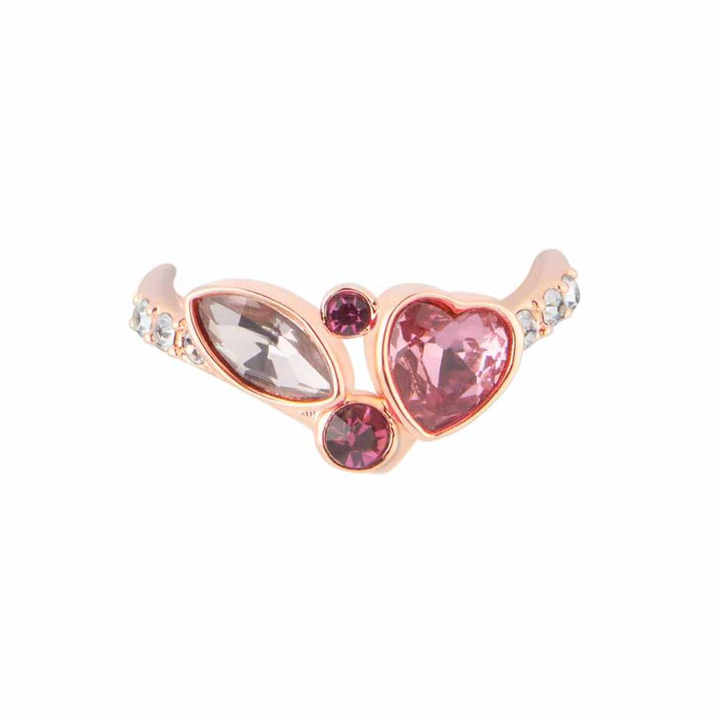 Anello Fantasia Violet Ottone Rosa Cristallo - Anelli con Pietre Donna | Stroili