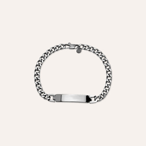 Bracciale Con Targhetta Man Code Acciaio - Bracciali con Incisione Uomo | Stroili