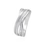 Anello in oro bianco con diamanti 0.13 ct