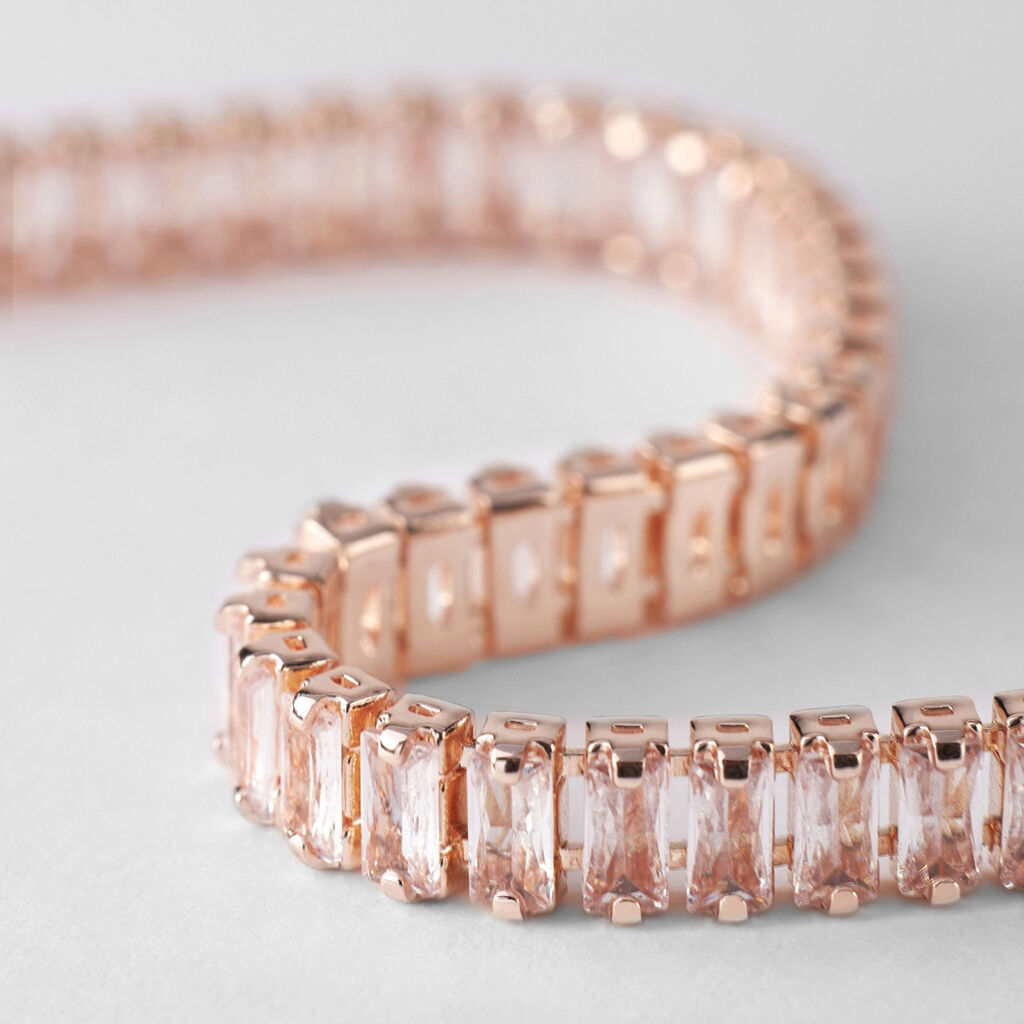 Bracciale Tennis Romantic Shine Metallo Cristallo - Bracciali Tennis Donna | Stroili