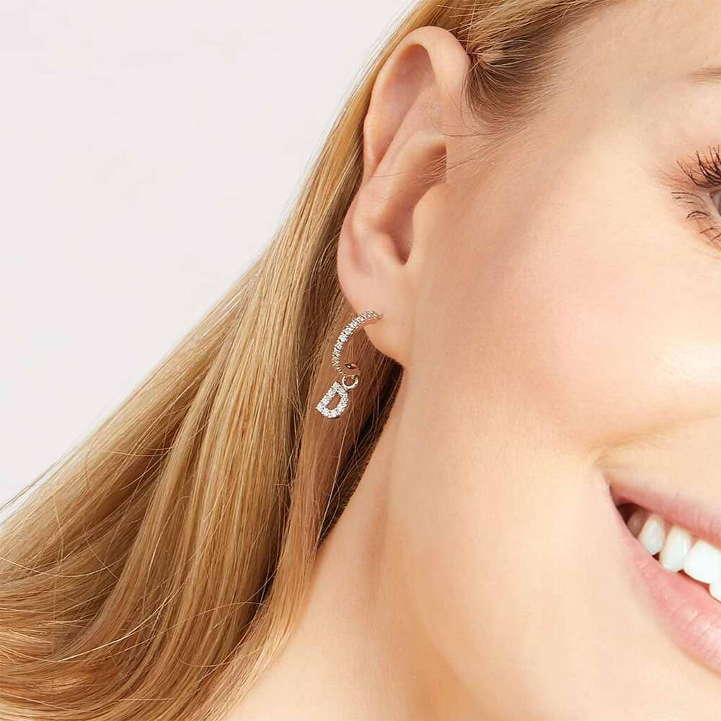 Mono Orecchino A Cerchio Silver Moments Argento Rodiato Cubic Zirconia - Mono Orecchino Donna | Stroili