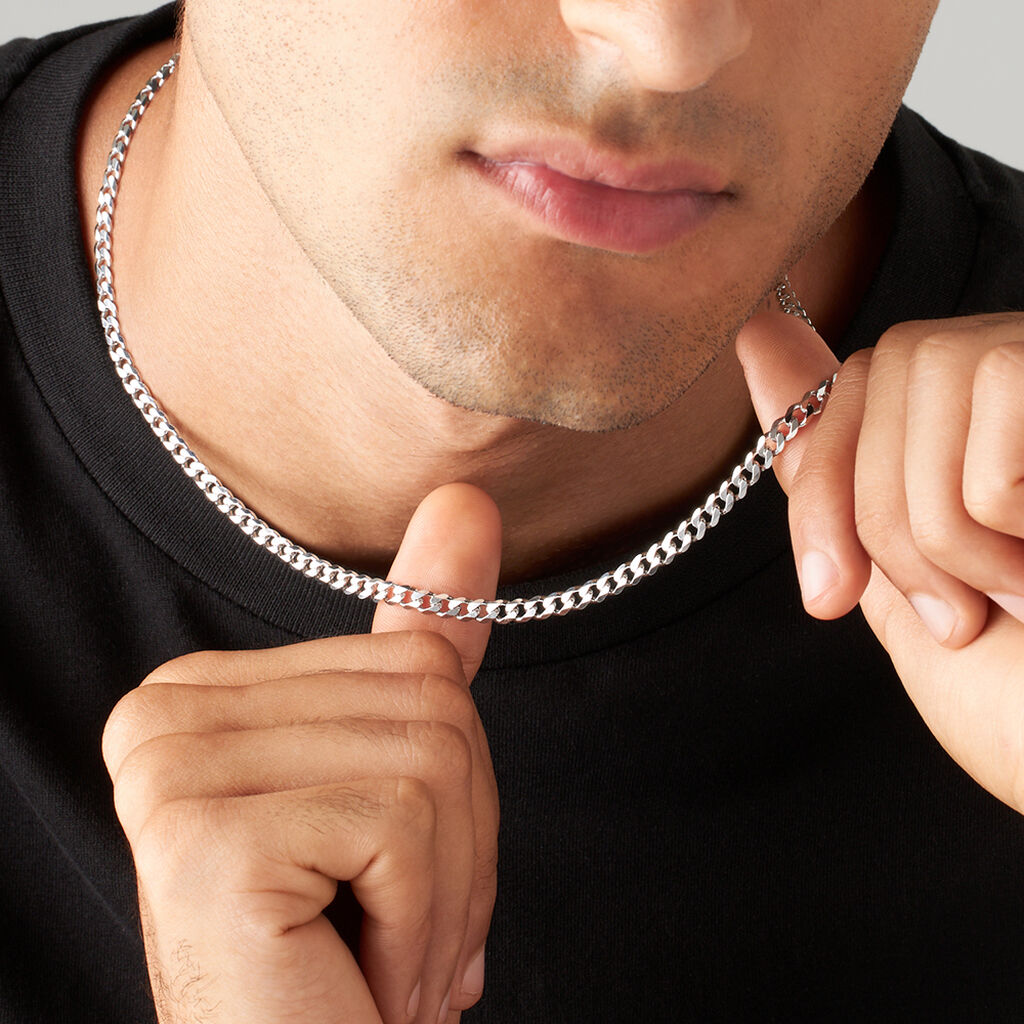 Catena Gentleman Argento Rodiato - Collane Catena Uomo | Stroili