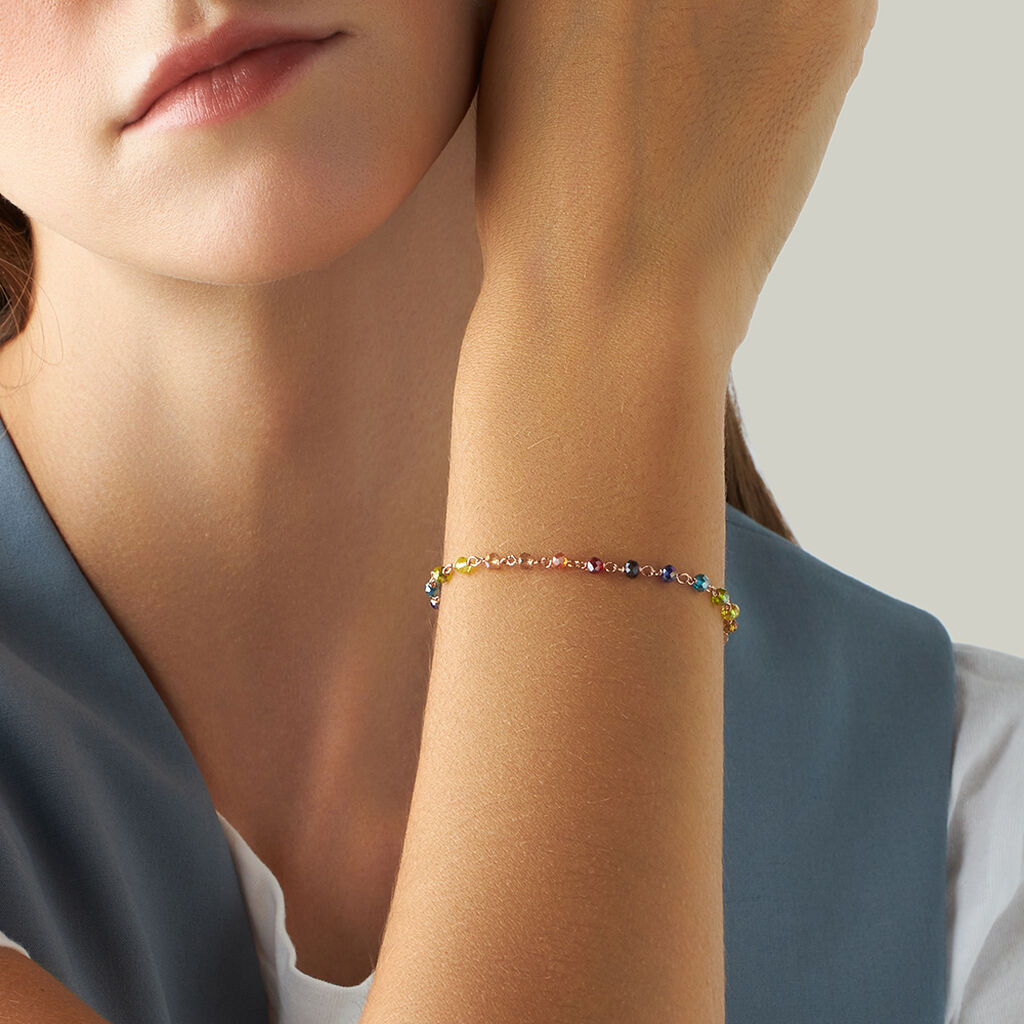 Bracciale Silver Soul Argento Rosa Cristallo - Bracciali Donna | Stroili