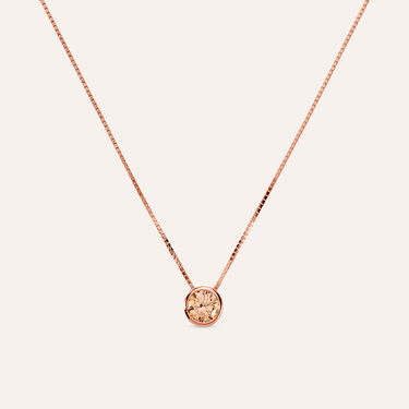 Collana Punto Luce Silver Rainbow Argento Rosa Cubic Zirconia
