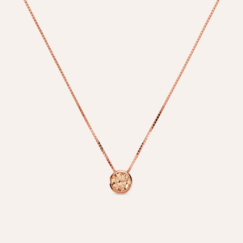 Collana Punto Luce Silver Rainbow Argento Rosa Cubic Zirconia - Collane Punto Luce Donna | Stroili