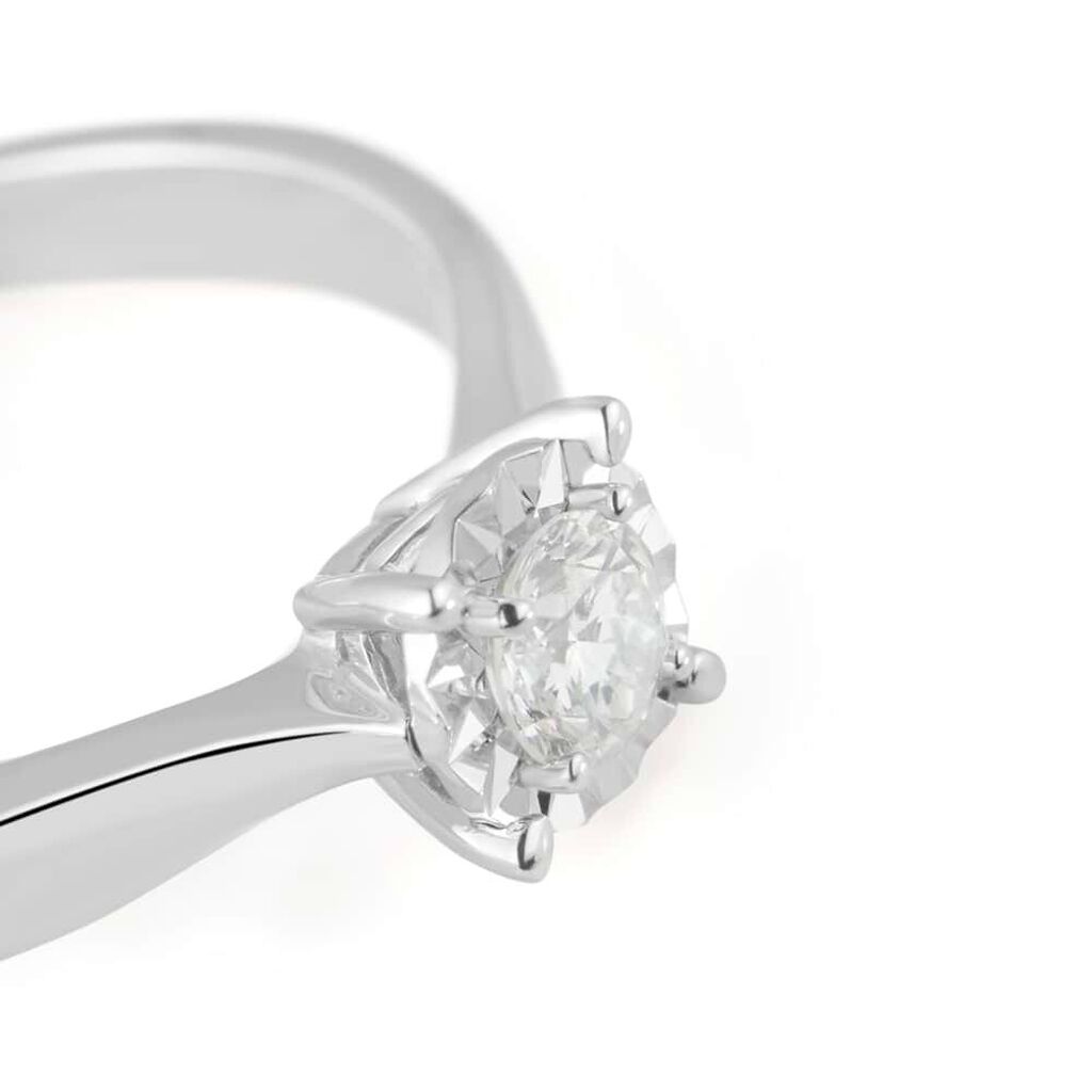 Anello Solitario Diamotion Oro Bianco Diamante - Anelli con Pietre Donna | Stroili