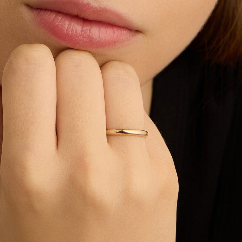 Fede Classica Leggera 2.5 mm Oro Giallo - Anelli con Incisione Unisex | Stroili