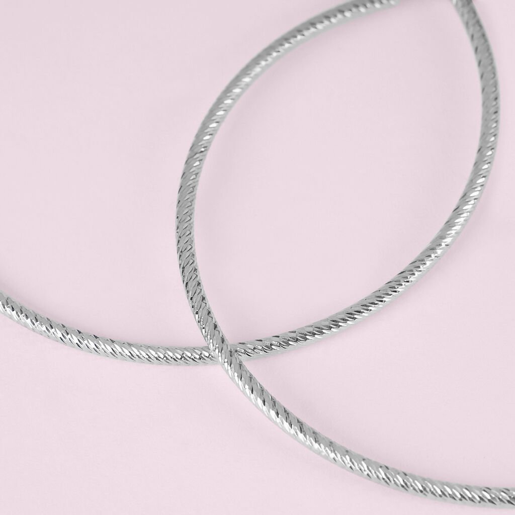 Orecchini A Cerchio Silver Collection Argento Rodiato - Orecchini a Cerchio Donna | Stroili