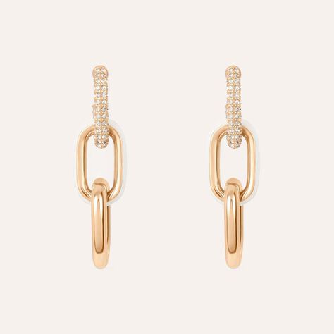 Orecchini Pendenti Lady Sweet Acciaio Rosa Cristallo - Orecchini Pendenti Donna | Stroili