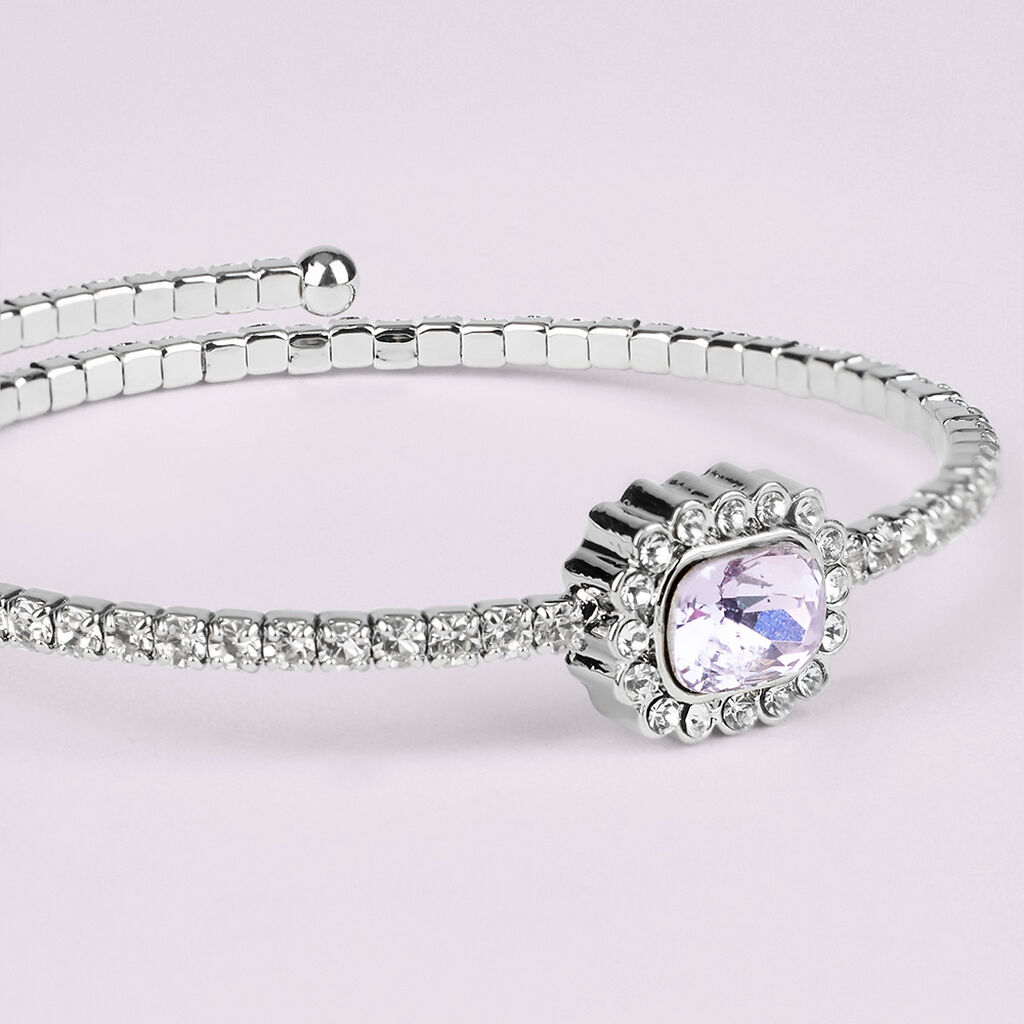 Bangle Romantic Shine Metallo Cristallo - Bracciali Rigidi Donna | Stroili