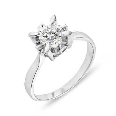 Anello Solitario Diamazing Oro Bianco Diamante
