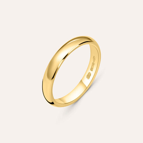 Fede Classica 3.4 mm Oro Giallo - Anelli con Incisione Unisex | Stroili