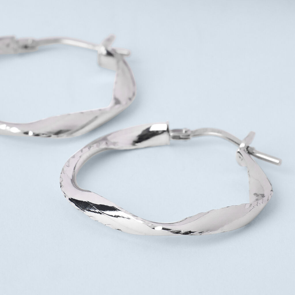 Orecchini A Cerchio Silver Collection Argento Rodiato - Orecchini a Cerchio Donna | Stroili