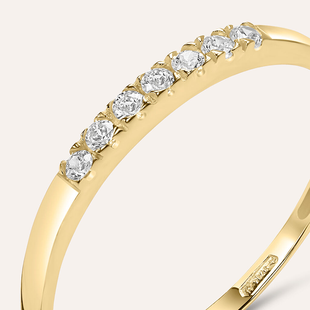 Anello Riviere Claire Oro Giallo Cubic Zirconia - Anelli Riviere Donna | Stroili