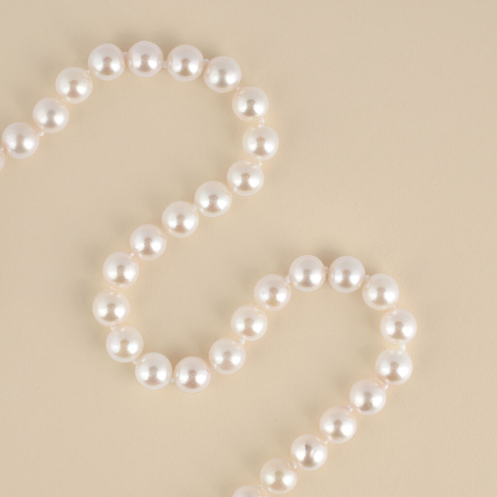 Collana Gabrielle Oro Bianco Perla Akoya