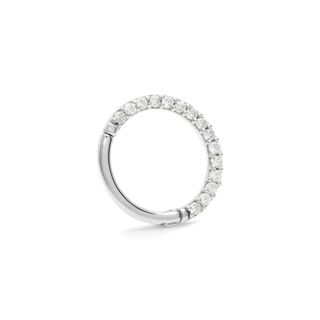 Piercing Orecchio Daith Ear Shine Oro Bianco Cubic Zirconia