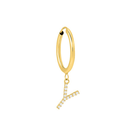 Mono Orecchino A Cerchio Toujours Oro Giallo Cubic Zirconia - Mono Orecchino Donna | Stroili
