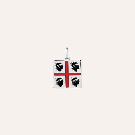 Pendente Saluti&Baci Bandiera Serdegna Love Beats Argento Rodiato - Ciondoli Donna | Stroili