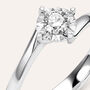 Anello Solitario Valentino Diamotion Oro Bianco Diamante