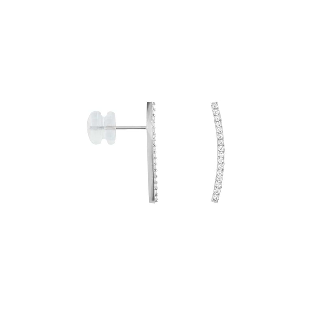 Orecchini Pendenti Claire Oro Bianco Cubic Zirconia