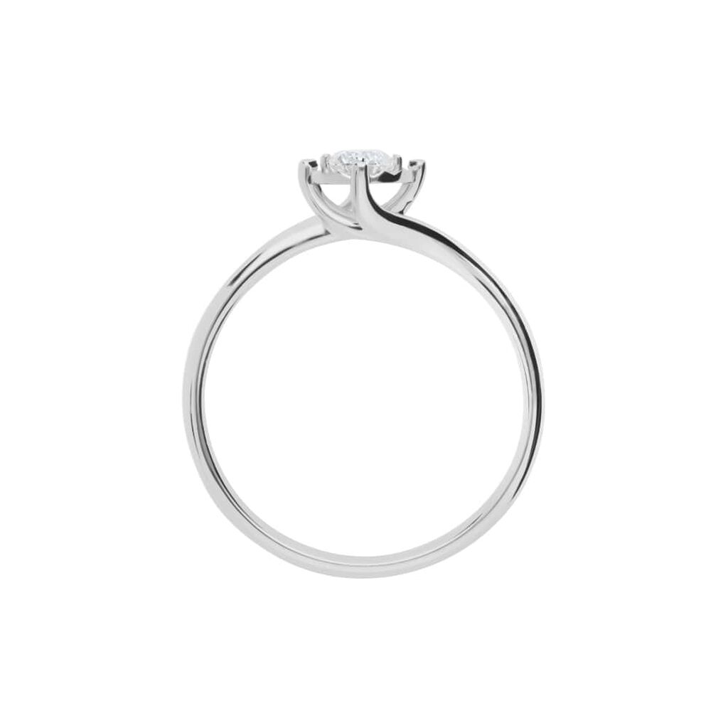 Anello Solitario Valentino Diamotion Oro Bianco Diamante