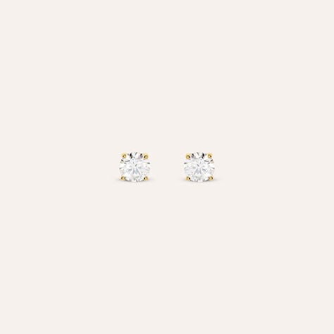 Orecchini Lobo Punto Luce Silver Glow Argento Dorato Cubic Zirconia - Orecchini a Lobo Donna | Stroili
