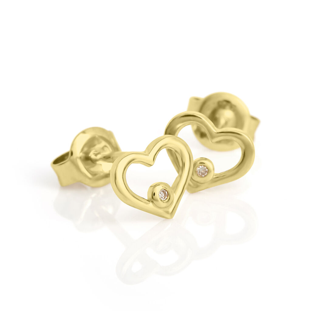 Orecchini Lobo Sophia Oro Giallo Diamante - Orecchini a Lobo Donna | Stroili