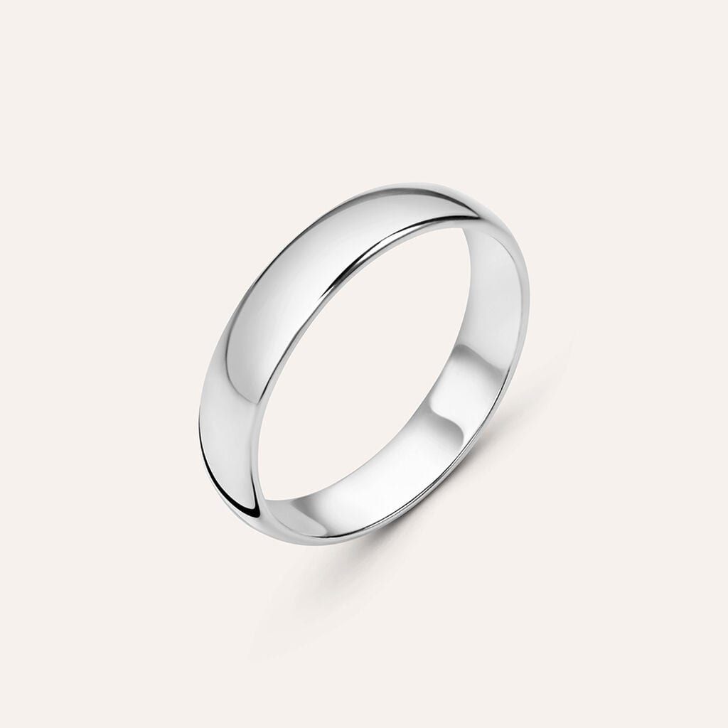 Fede Mantovana 4.5 mm Oro Bianco