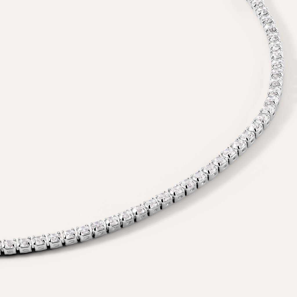 Bracciale Tennis Romantic Shine Metallo Cristallo - Bracciali Tennis Donna | Stroili