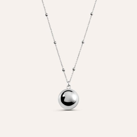 Collana Chiama Angeli Lady Code Acciaio Bicolore Bianco / Rosa - Collane Chiama Angeli Donna | Stroili
