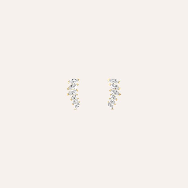 Orecchini Lobo Bon Ton Oro Giallo Cubic Zirconia - Orecchini a Lobo Donna | Stroili