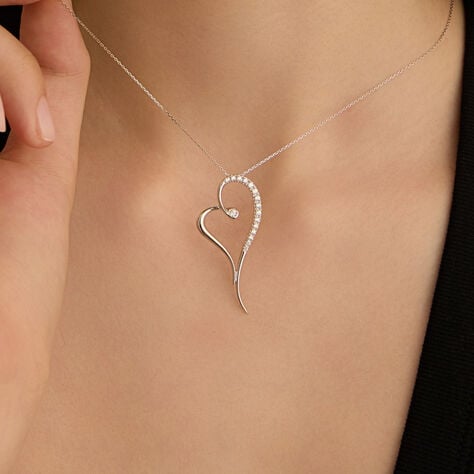 Collana Claire Oro Bianco Cubic Zirconia - Collane Donna | Stroili