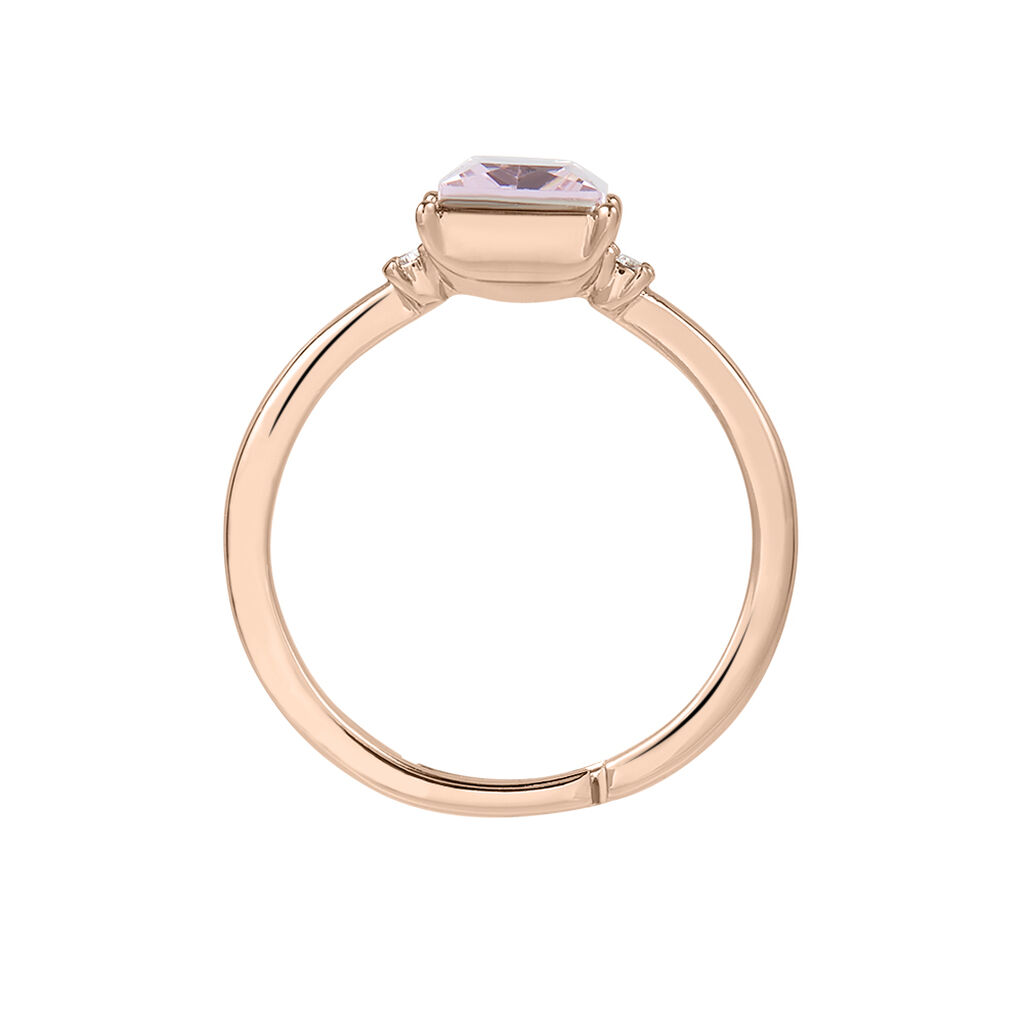 Anello Solitario Violet Ottone Rosa Cristallo - Anelli con Pietre Donna | Stroili