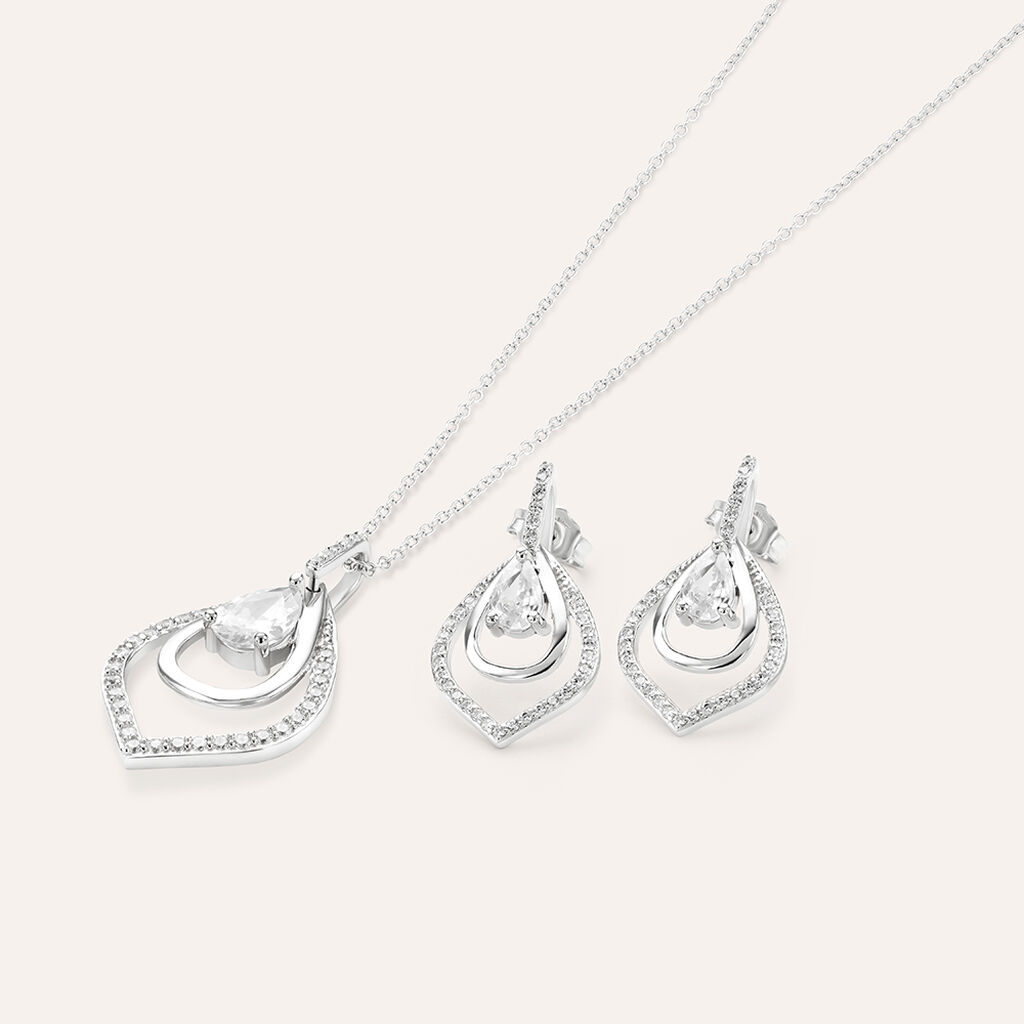 Orecchini Pendenti Silver Elegance Argento Rodiato Cubic Zirconia - Orecchini Pendenti Donna | Stroili