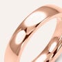 Fede Comoda Leggera Squadrata 4 mm Oro Rosa