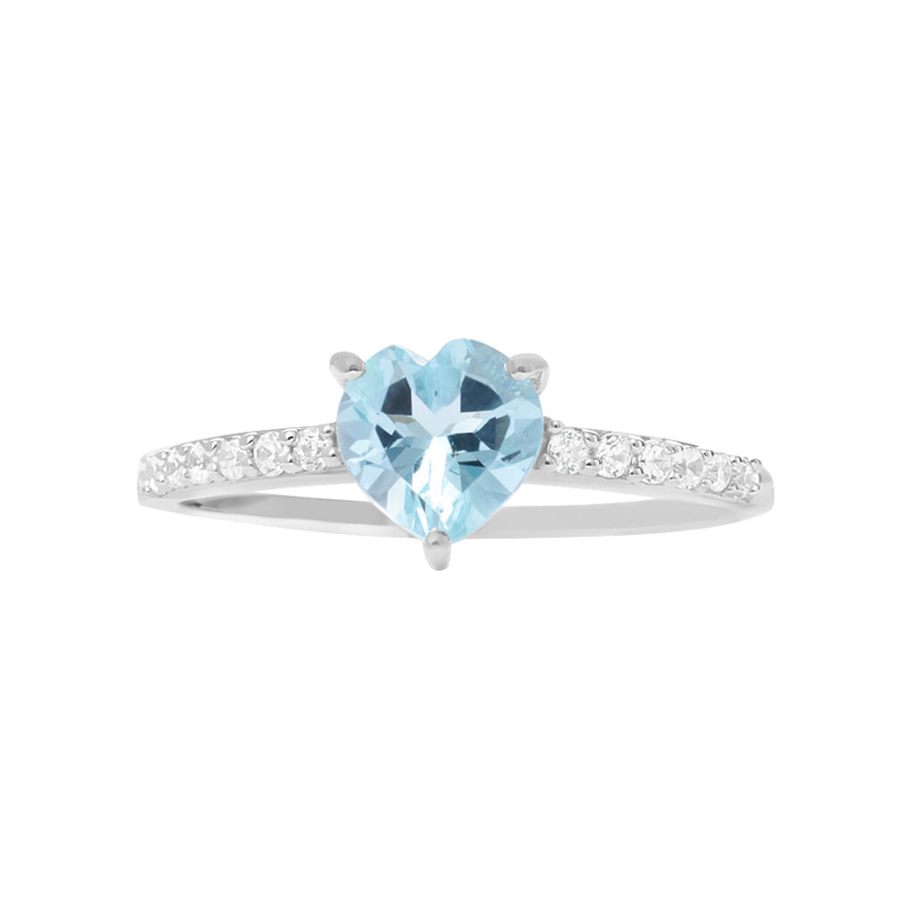 Anello Solitario Amélie Oro Bianco Topazio Cubic Zirconia - Anelli con Pietre Donna | Stroili