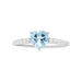 Anello Solitario Amélie Oro Bianco Topazio Cubic Zirconia - Anelli con Pietre Donna | Stroili