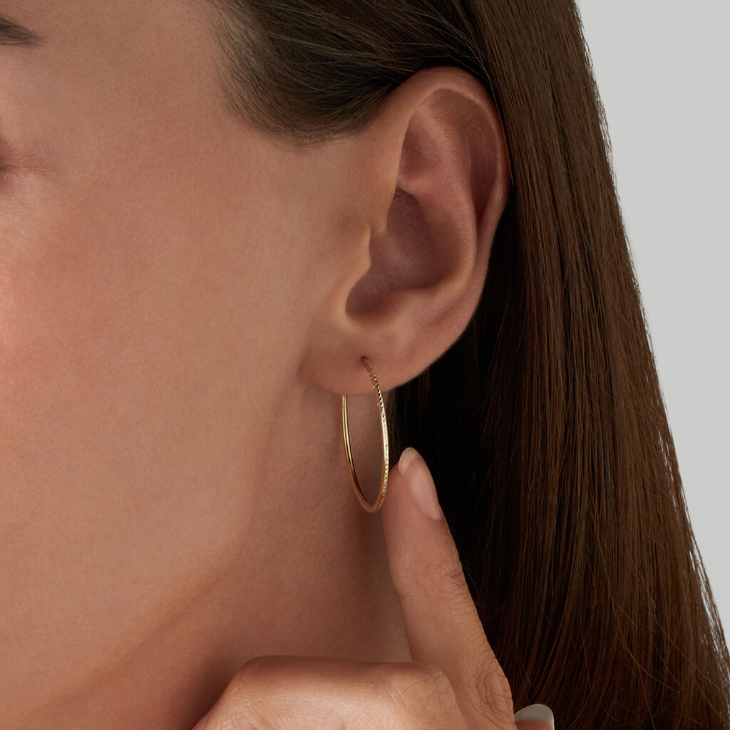 Orecchini A Cerchio Toujours Oro Giallo - Orecchini a Cerchio Donna | Stroili