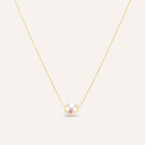 Collana Gabrielle Oro Giallo Perla D'Acqua Dolce - Collane Donna | Stroili