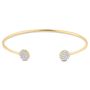 Bangle placcato oro con pav√© di zirconi