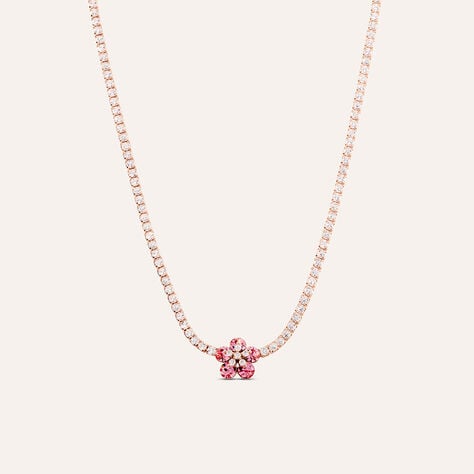 Collana Romantic Shine Ottone Rosa Cristallo - Collane Donna | Stroili