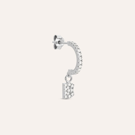 Mono Orecchino A Cerchio Silver Moments Argento Rodiato Cubic Zirconia - Mono Orecchino Donna | Stroili