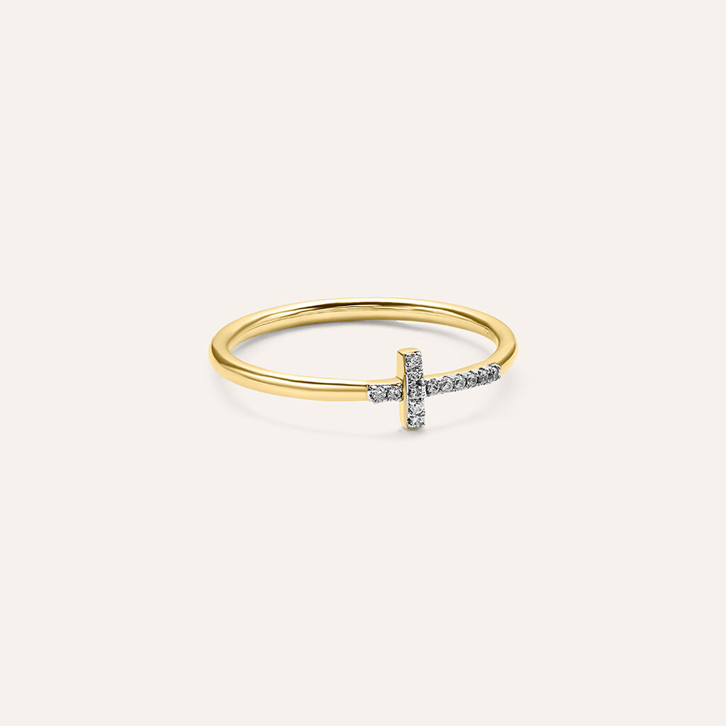Anello Fantasia Claire Oro Giallo Cubic Zirconia - Gioielli Donna | Stroili