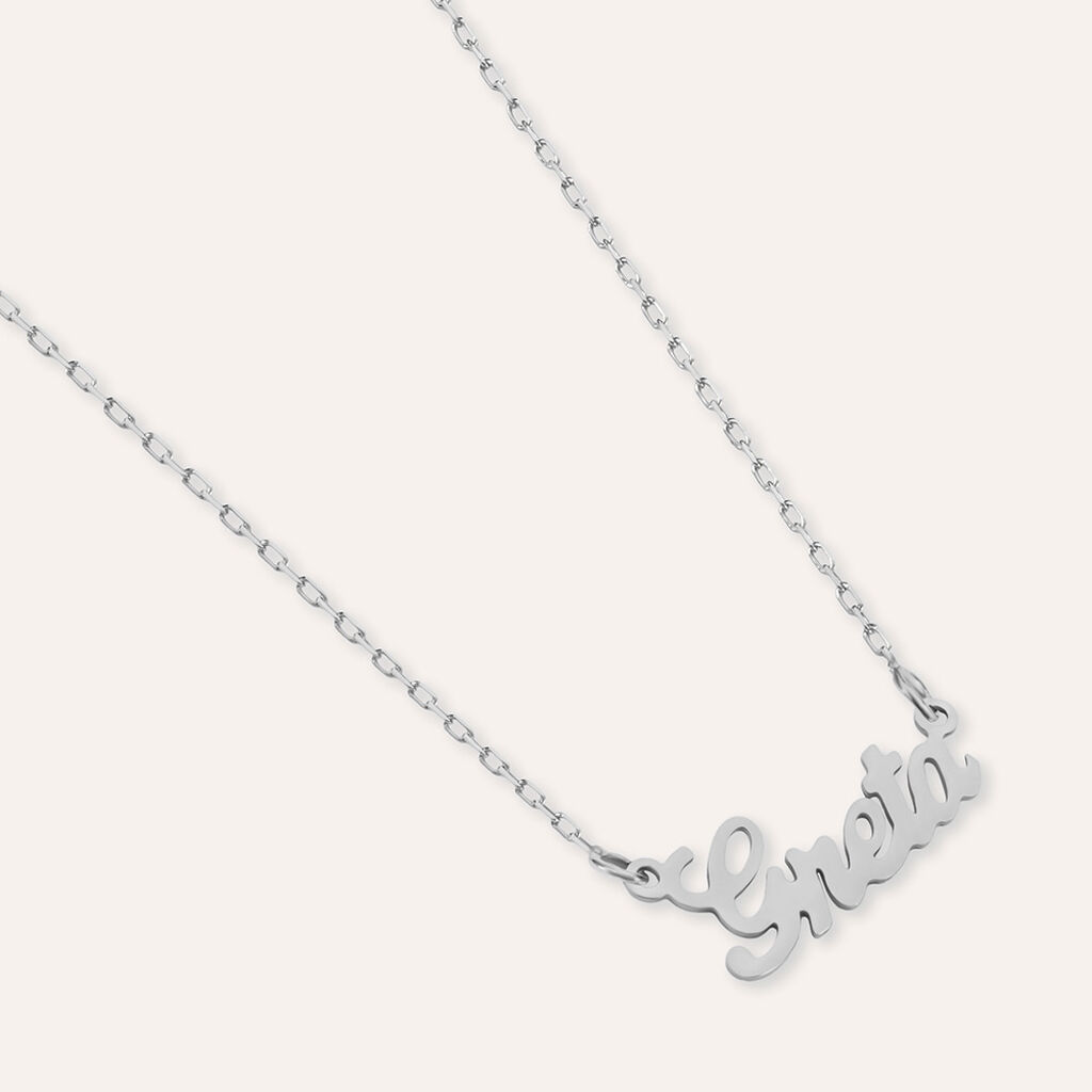 Collana Greta Gold Names Oro Bianco