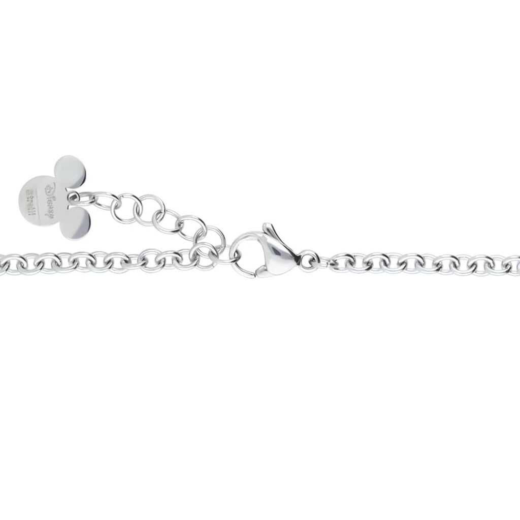 Bracciale in acciaio con Paperino e strass