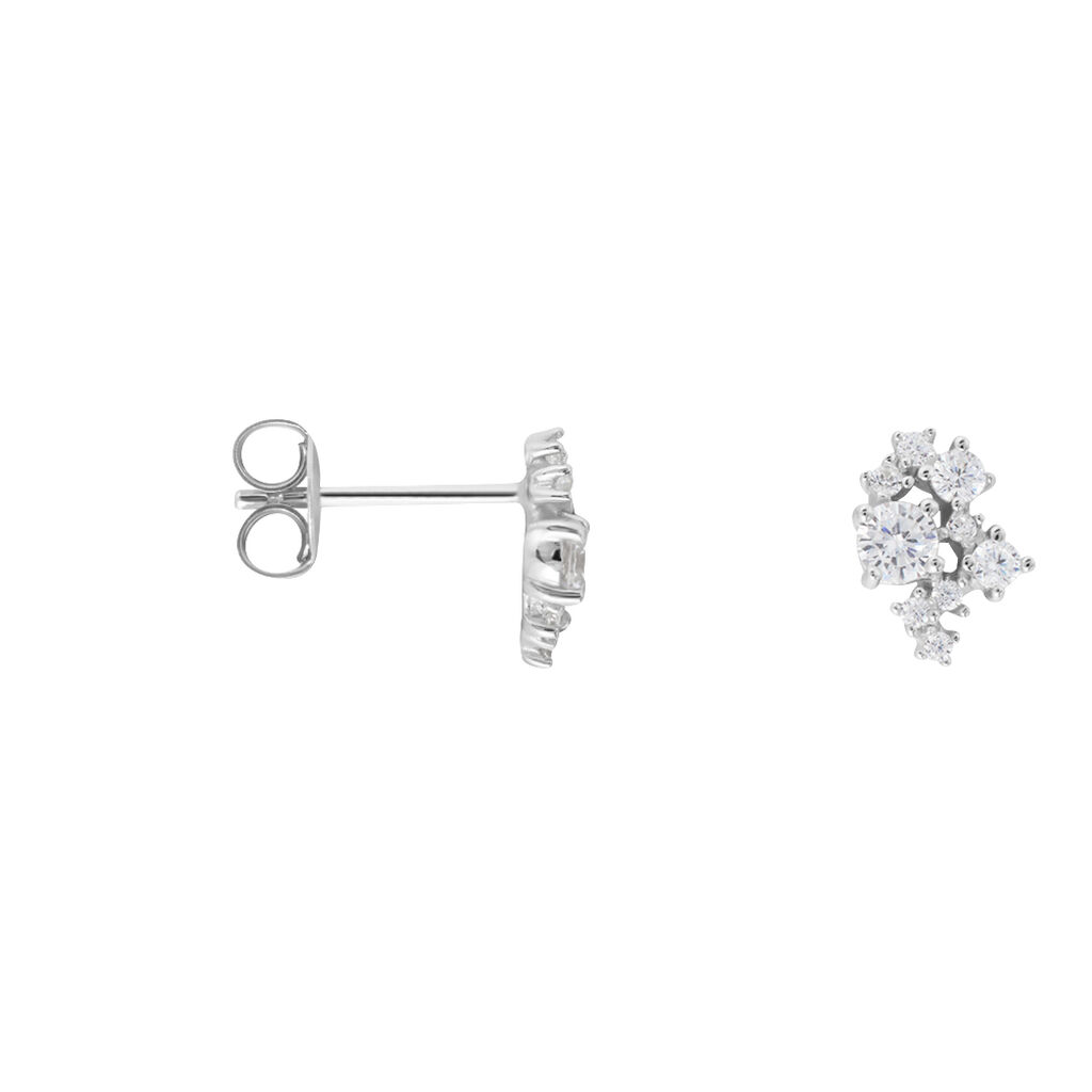 Orecchini Lobo Silver Elegance Argento Rodiato Cubic Zirconia - Orecchini a Lobo Donna | Stroili